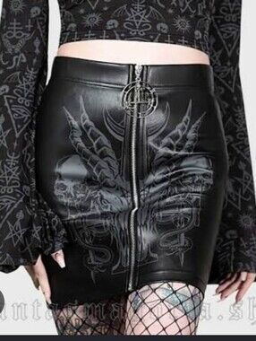 Killstar Scarlet Flame Mini Skirt